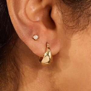 Catbird Coupe Gold Dome Earrings